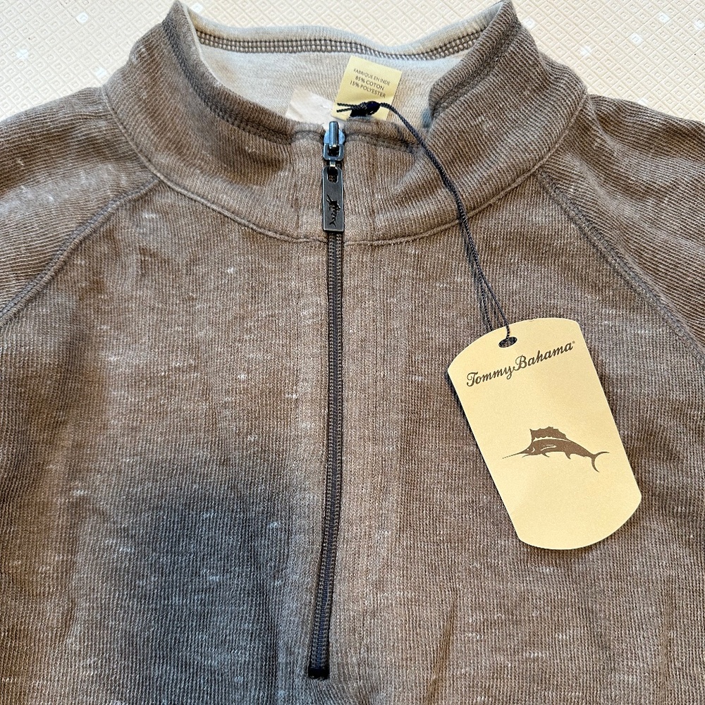 Tommy Bahama quarter zip sweater